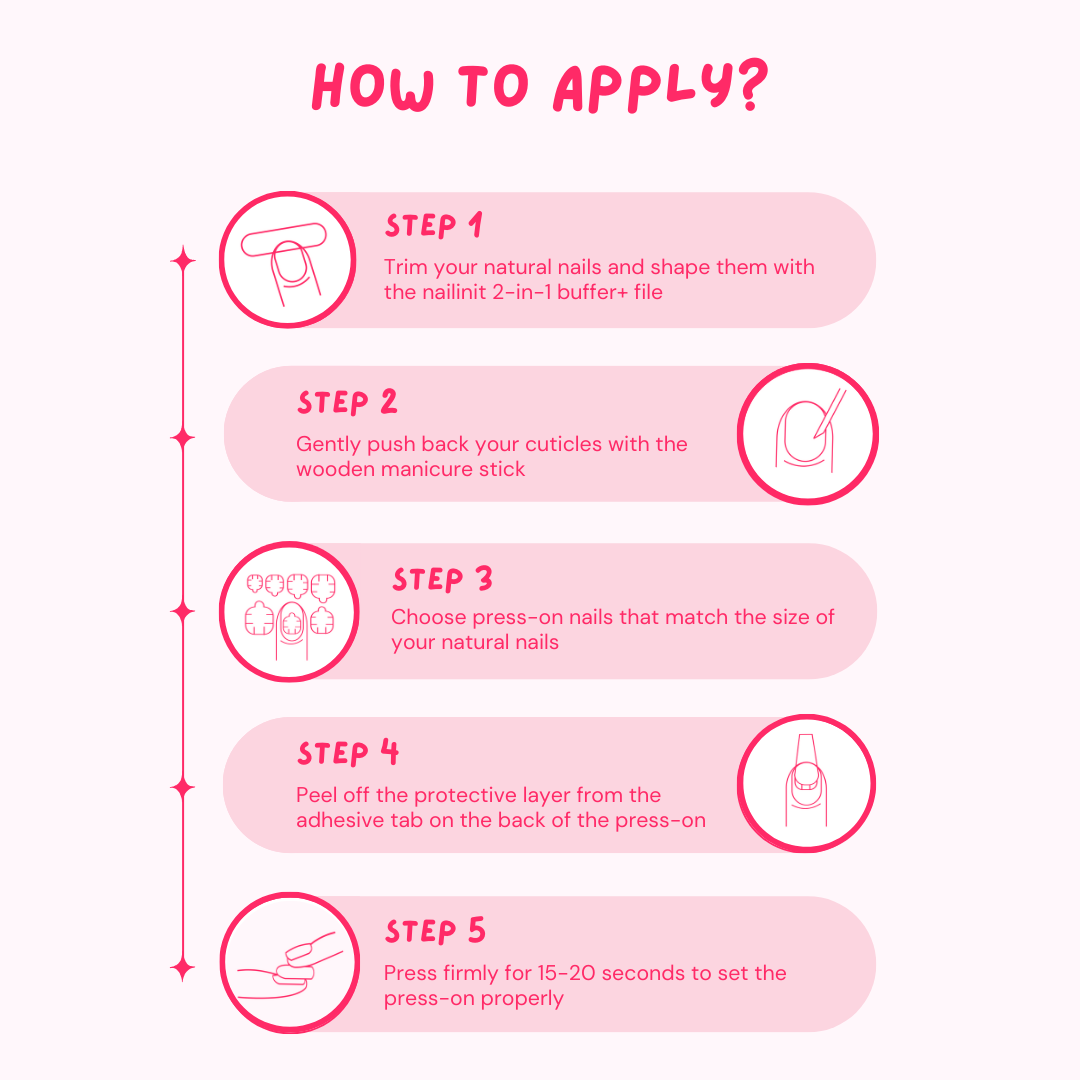 Cosmic Crush | Nude Press On Nails | 24pcs Reusable Extra Long Almond Set - nailinit