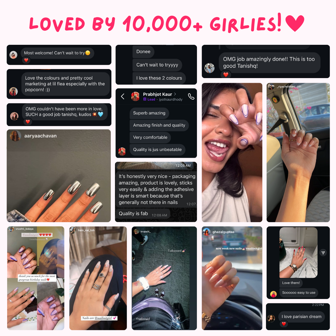 Cosmic Crush | Nude Press On Nails | 24pcs Reusable Extra Long Almond Set - nailinit