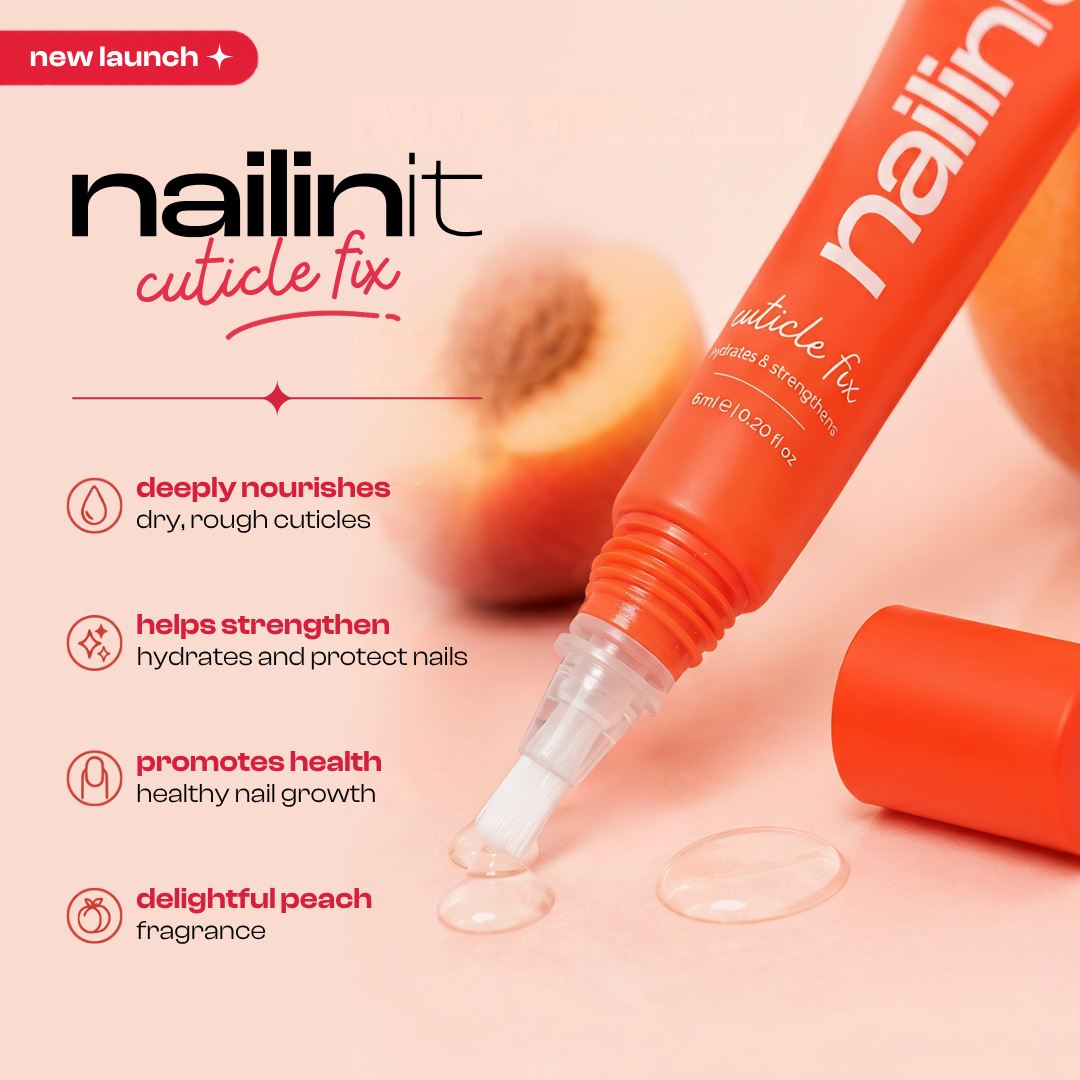 Nailinit Cuticle Fix | Hydrating Cuticle Oil for Dry Nails & Damaged Cuticles