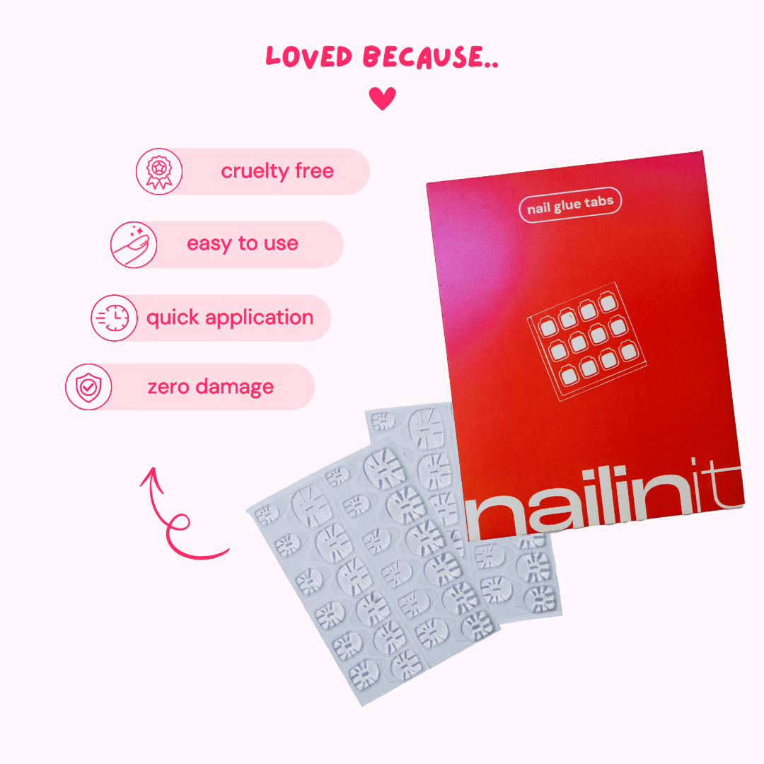 Strong Adhesive Nail Tabs (Pack of 2)