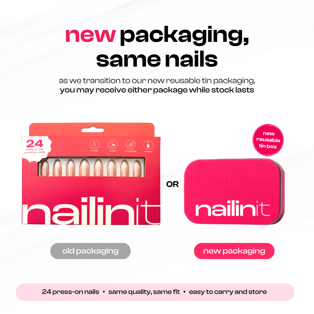 Berry Bomb | Reusable Press-On Nails | 24 pcs | Multi Color | Almond Shape | Medium