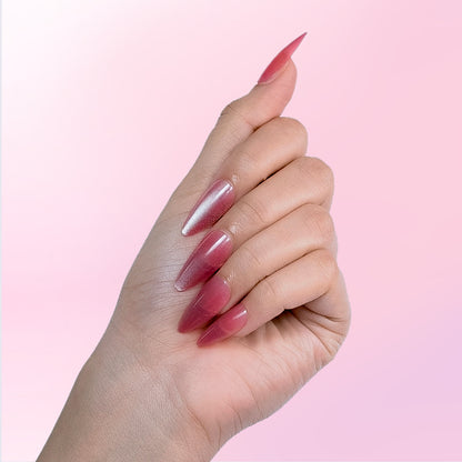 Cosmic Crush | Nude Press On Nails | 24pcs Reusable Extra Long Almond Set