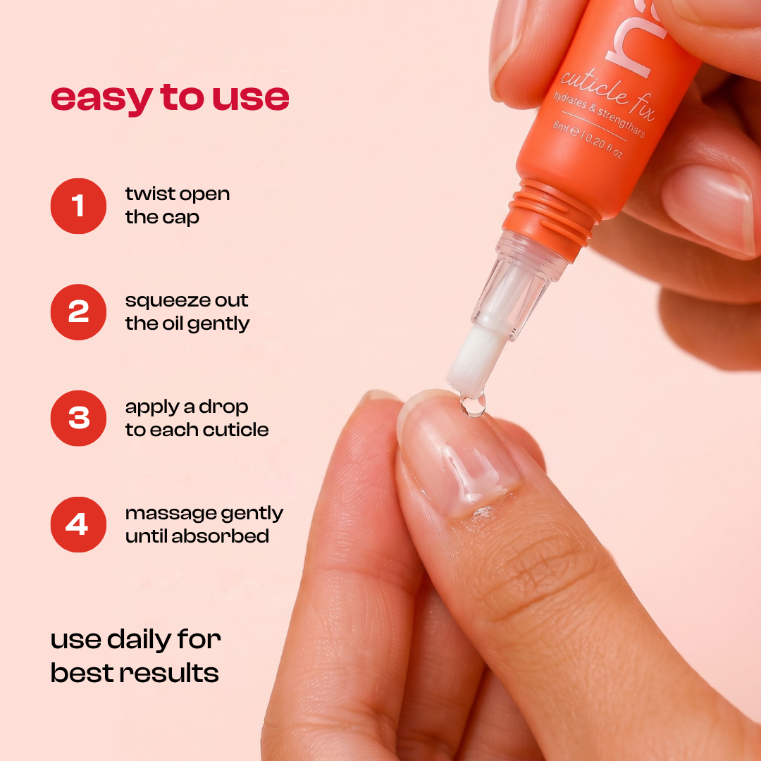 Nailinit Cuticle Fix | Hydrating Cuticle Oil for Dry Nails & Damaged Cuticles