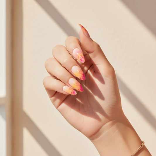 Berry Bomb | Reusable Press-On Nails | 24 pcs | Multi Color | Almond Shape | Medium