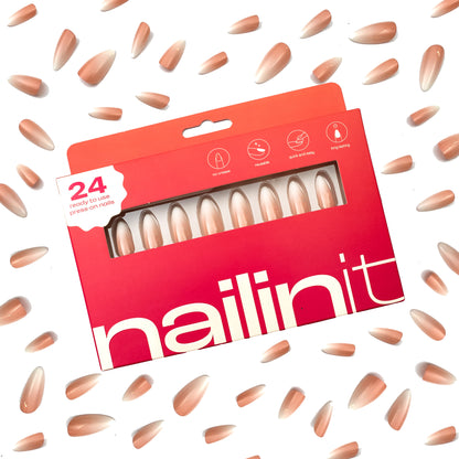 Clean Girl | Reusable Press-on Nails | 24 pcs | Multi Color | Almond Nails | Extra Long