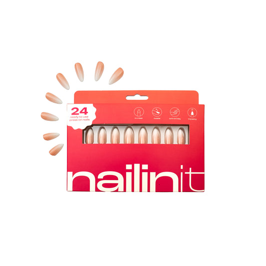 Clean Girl | Reusable Press-on Nails | 24 pcs | Multi Color | Almond Nails | Extra Long