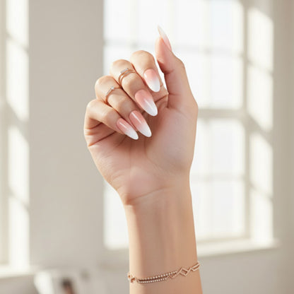 Clean Girl | Reusable Press-on Nails | 24 pcs | Multi Color | Almond Nails | Extra Long