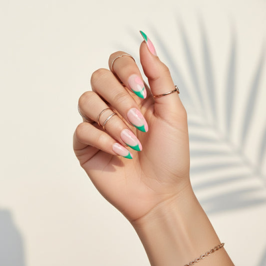 Candy Pop |  Reusable Press-On Nails | 24 pcs | Almond Shape | Pink | Long