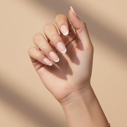 Freshly Baked | Nude Press On Nails | 24pcs Reusable Short Round Set