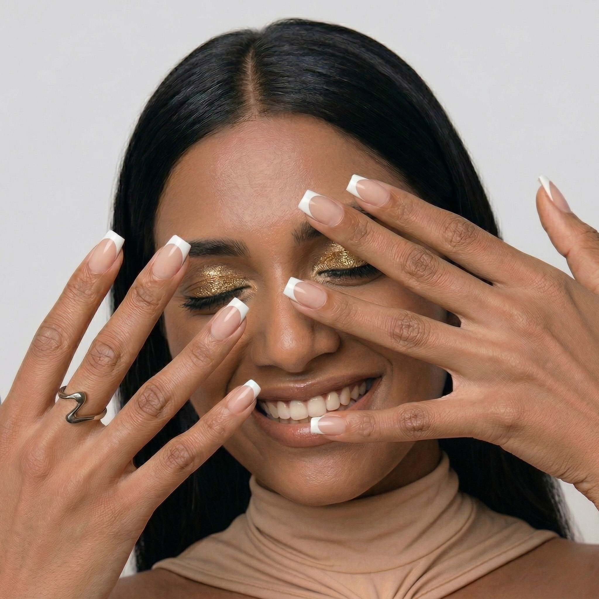 Bare Minimum | Reusable Press-On Nails | 24 Pcs | Nude Pink | Square Shape | Medium